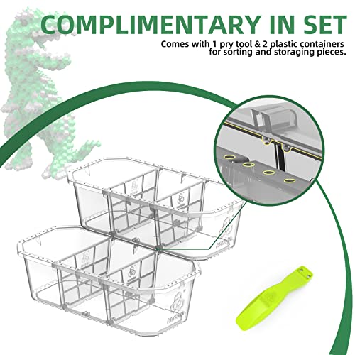 Kadele Fun Dinosaur Building Set 421Pcs, Green T-Rex Creative Educational Toys Boys Girls 8+, Animal Figures Building Kit Model Jurassic Dino Blocks Toy Dispaly Gifts For Kids & Adults #TOP2