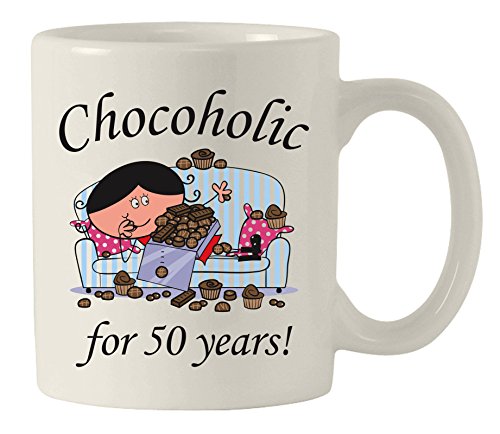 Chocaholic Desde 1965 De Mujer 50 Cumpleaños Taza De Cerámica