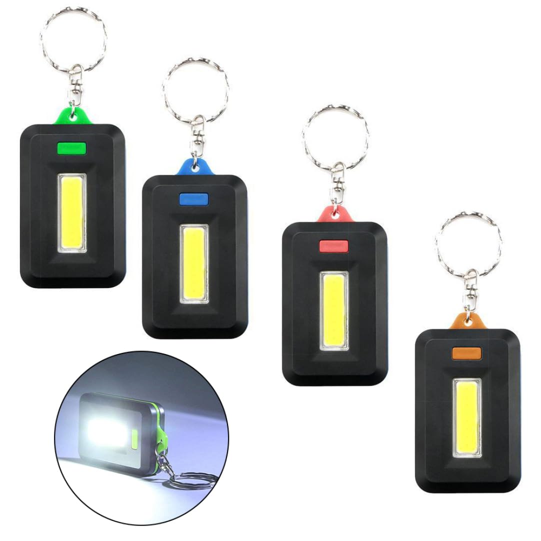 KUYYFDS Keychain Flashlight LED 4PCS Mini Keyring Torch Portable Outdoor Keychain Handy Mountaineering Lamp