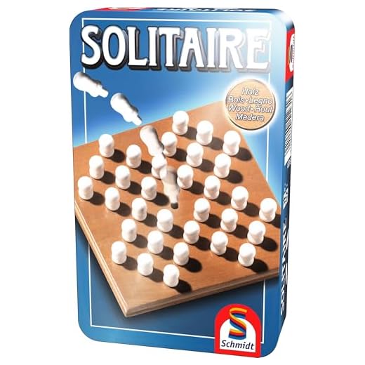Schmidt Spiele 51231 Solitaire, Bring Mich mit Spiel in der Metalldose, meerkleurig