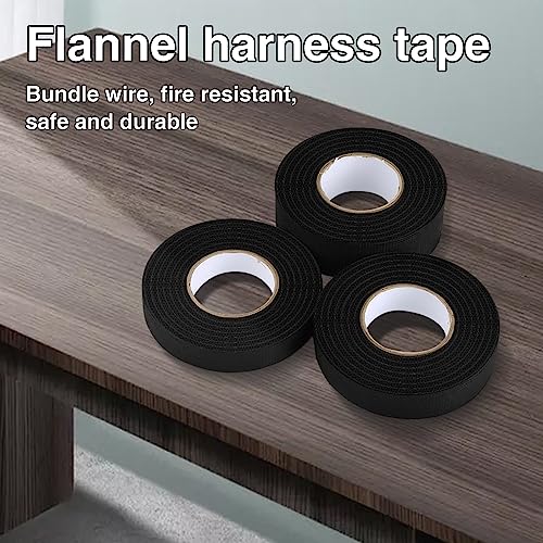 Ruban isolant tissu 19mm x 15m KLVN pour faisceau de câbles auto - 5