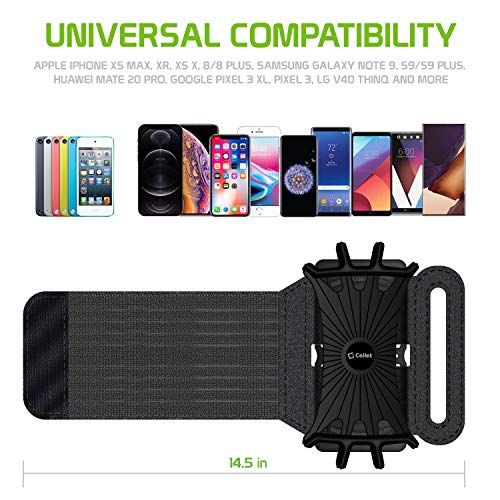 Brassard smartphone rotatif anti-chute pour iPhone et Galaxy S9 Plus