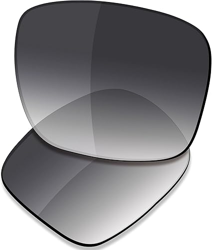 SAUCER Lentes de repuesto prémium para gafas de sol Oakley Holbrook OO9102 High Defense, color gris degradado polarizado