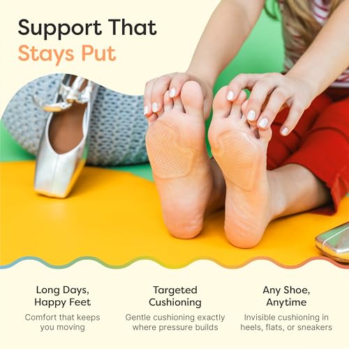 Image of ZenToes Metatarsal Pads Women, Ball of Foot Cushions, Heel Inserts for Women, Shoe Inserts for Morton's Neuroma and Sesamoiditis Support, Metatarsalgia Foot Pads, 2 Pairs (Pack of 3)