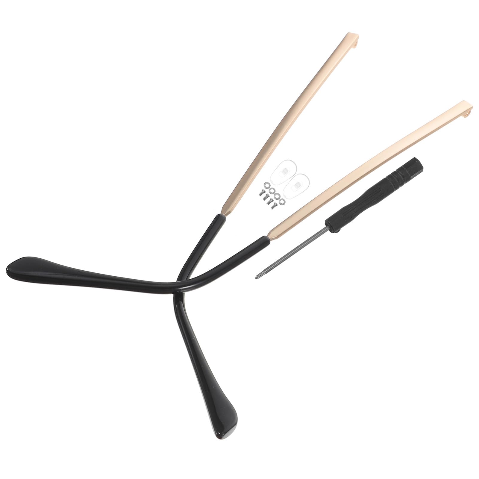 Gadpiparty Patillas de Repuesto Metálicas Aplicables para Gafas Brazos de Temple Resistentes Compatibles con Gafas de Sol y Miopía Accesorios para Reparación de Lentes