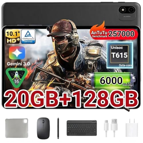 Amazon.co.jp: Android 16 タブレット 10インチ 20GB+128GB 8コアCPU
