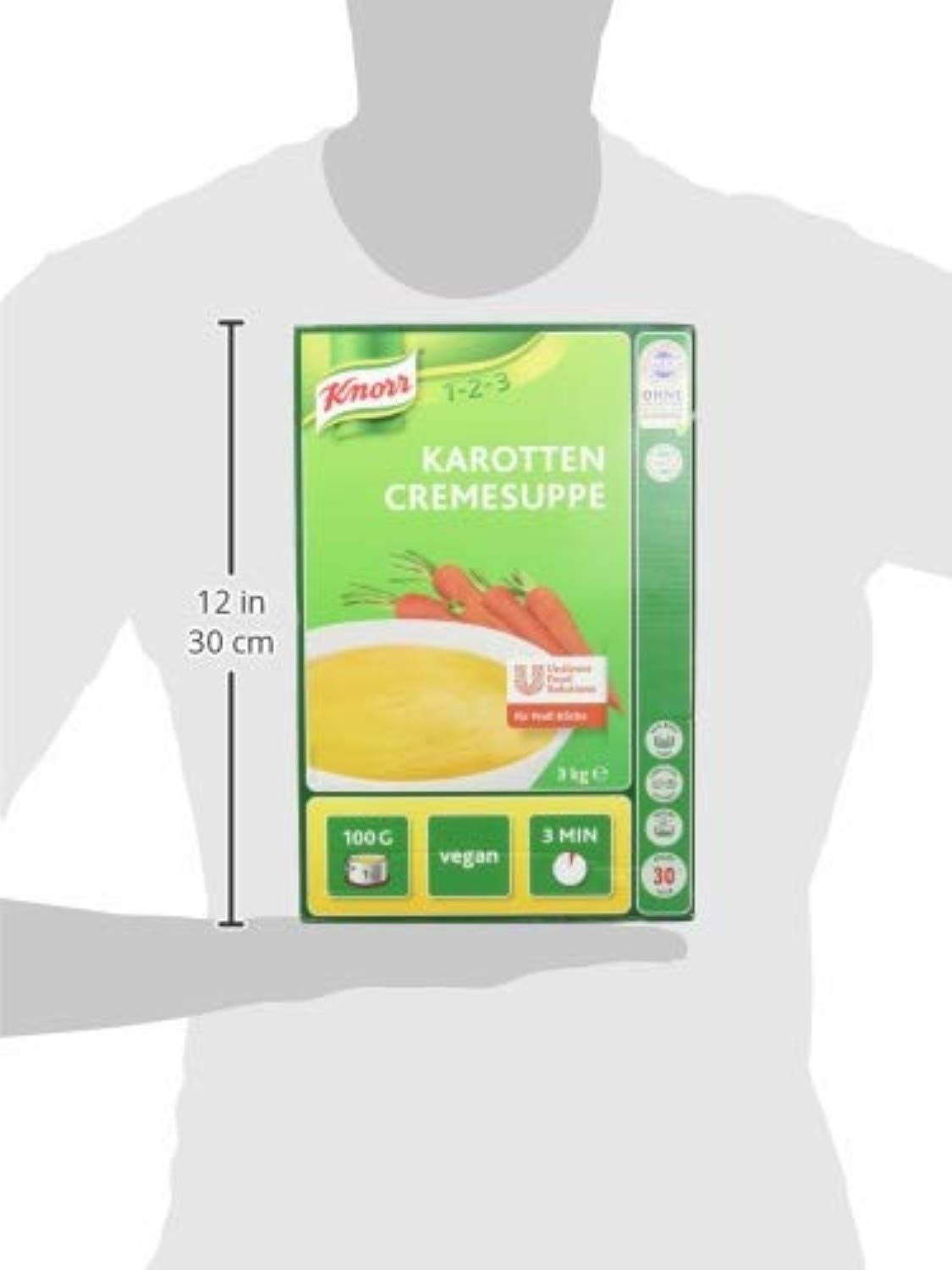 Knorr Karotten Cremesuppe Trockenmischung (kräftiger, ausgewogener Karottengeschmack) 1er Pack (1 x 3 kg)