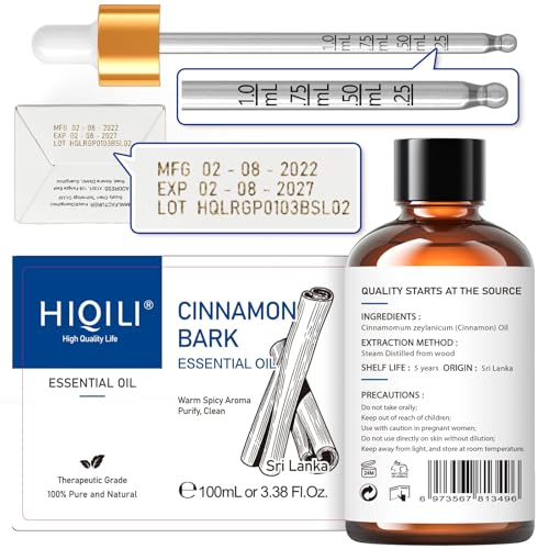 HIQILI 100ML Aceite esencial de canela y 30ML aceite aromático Osmanthus miniatura 5