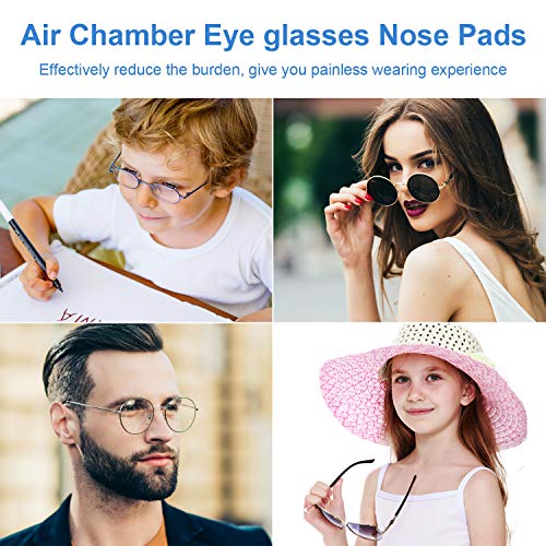 Lunettes de Nez Plaquettes, Kit de Réparation de Lunettes, Tampon de Nez Visser, Plaquettes de Nez en Silicone Souple avec Vis Tournevis Pincettes Chiffon de Nettoyage (6) - Image 3