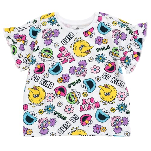 Image of Sesame Street Girls' 2-Piece T-Shirt and Shorts Set for Baby & Kids