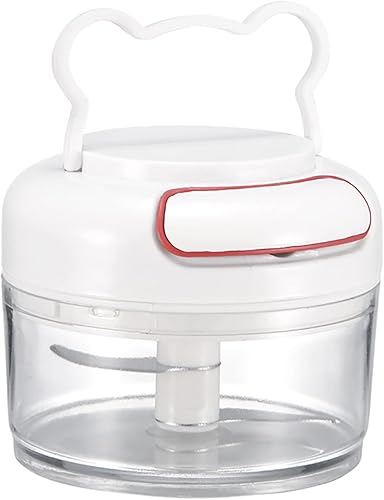 Picadora manual de alimentos para verduras, frutas, nueces, cebollas, ajo, jengibre, chile, especias, hierbas, minicuradora de mano, batidora,