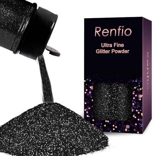 Renfio Biodegradable Glitter, 1.58oz/45g Eco Friendly Fine Glitter 1/128'' Glitter