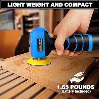 Levigatrice elettrica senza fili da 16,8 V con 36 carte vetrate, 3500 giri/min, batteria da 3,0 Ah, design leggero e compatto per legno, metallo, rimozione della vernice e progetti fai da te