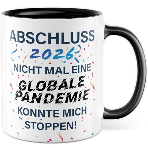Pagma Druck Abschluss 2023 Tasse, Geschenk Studium Ausbildung Bachelor Realschule Jungs Mädchen lustig, Kaffeetasse für Schüler & Studenten zum Abschluss Deko Abschlussgeschenk Schule Kaffeebecher