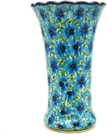 Polish Pottery Vase - Medium Fluted - Unikat Signature U4929