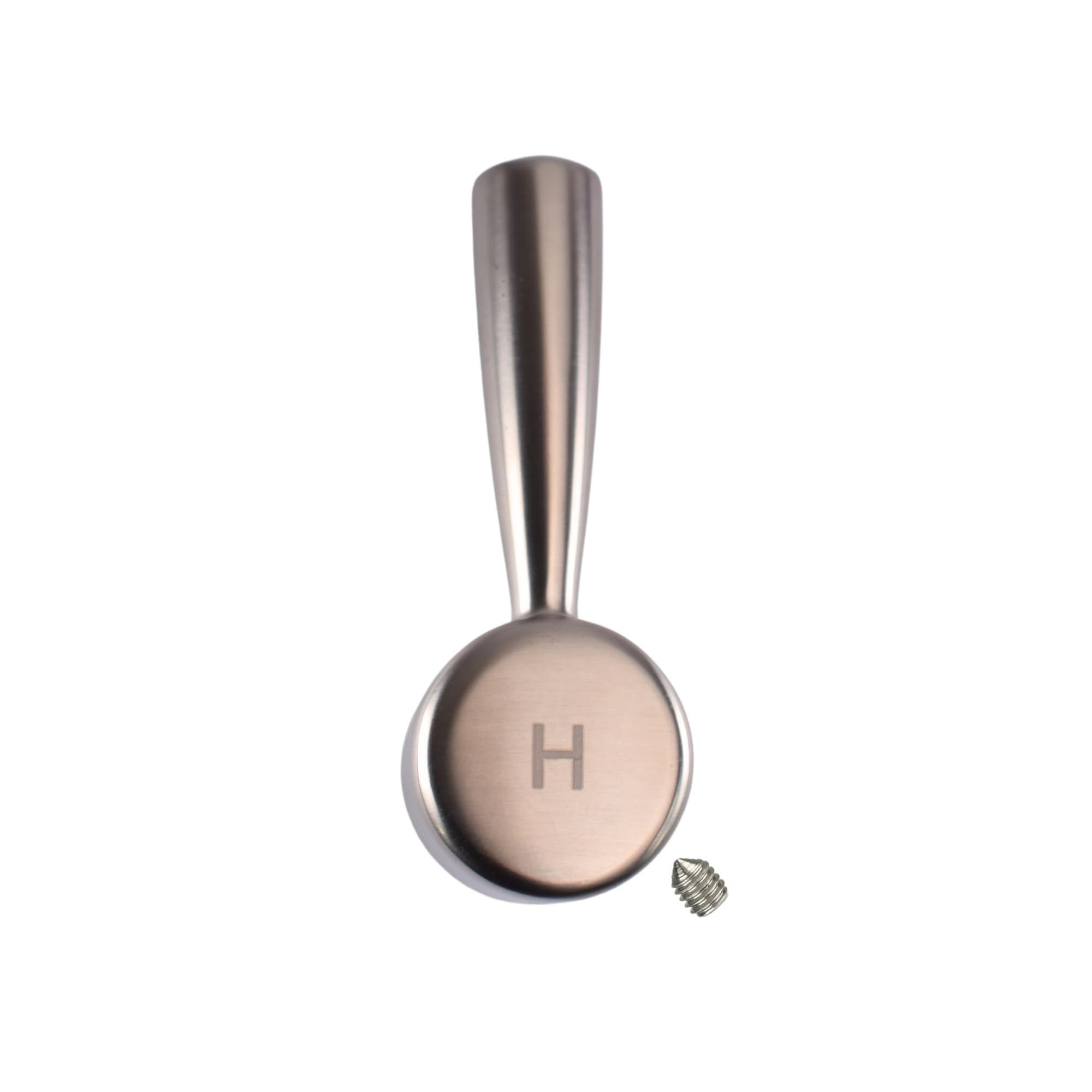 TapSparesUK Franke Ascona Hot Replacement Tap Lever HandleSilk Steel from B&Q
