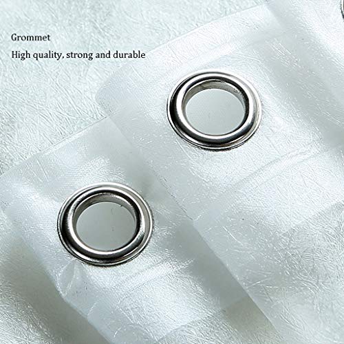 Rideau de douche tissu imperméable argenté 200x200 pour rideau de bain partition