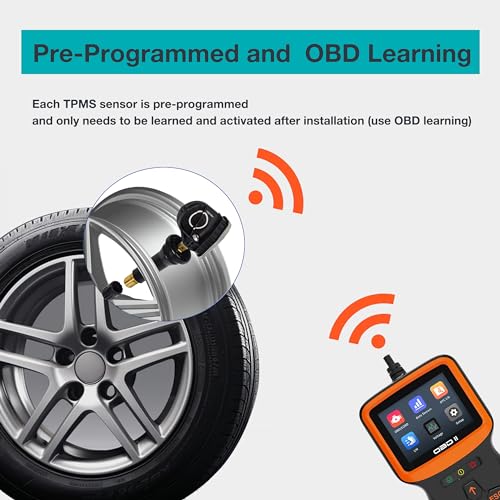 TPMS Tire Pressure Sensors 315MHz Compatible with 2015-2017 Ford F-150 2015-2024 Ford Edge 2015.8-2018 Lincoin MKX Replaces# F2GZ1A189A F2GT1A180AB F2GT1A150AB(4PCS)