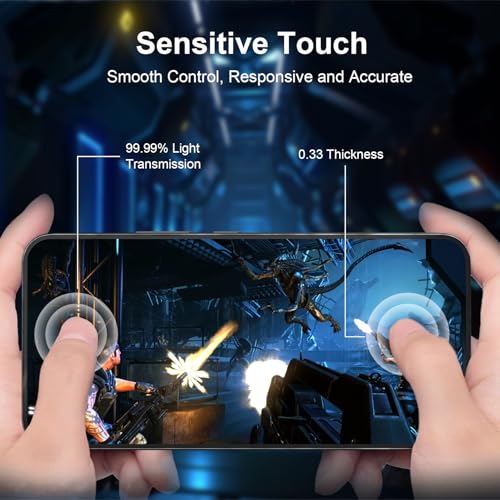 Image of QsmQam Pack of 3 Tempered Glass Screen Protectors for Samsung Galaxy A36 5G and 3 Camera Protection, 9H Hardness Screen Protector, HD Screen Protector Film, Anti-Scratch, Bubble-Free