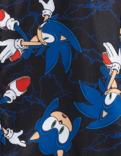 Image of SEGA Sonic the Hedgehog Zip Up Waterproof Rain Jacket Little Kid to Big Kid Sizes (4-10)