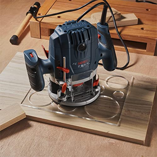 Hermit Tools 12"*10" Inches 12-In-1 Circle Inlay Template | Router And Decorative Templates For Woodworking #TOP3