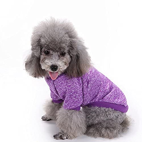 Image of Dog Sweaters for Small Dogs, Soft Fleece Puppy Clothes, Warm Winter Coat