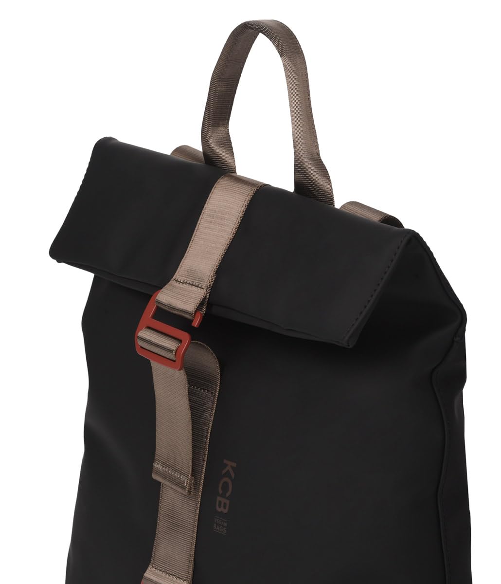 KCB Mochila Antirrobo Grande Chain | Seguro | 100% Vegano | Color Negro | Diseño Seguro y Espacioso | Bolsillos Multiusos con Cremallera | Material Resistente | Asas Ajustables