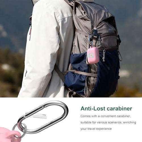 Image of R-fun for AirPods Pro 3rd Generation Case with Cleaner Kit, Soft Silicone Protective Case Cover for Apple AirPod Pro 3 for Women Men, AirPods Pro Case Accessories with Keychain, Pink