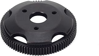 RCAWD 90T 48P Spur Gear, RC Metal Spur Gear for 1-10 Traxxas Slash 2WD, Rustler VXL, Bandit, Ford Fiesta, ST Rally, Telluride 4x4, Bandit VXL Black