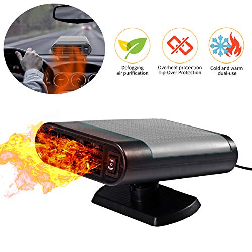 Portable Car Heater, JINGOU 12V 150W Car Winter Windscreen Window Defroster Demister Plug