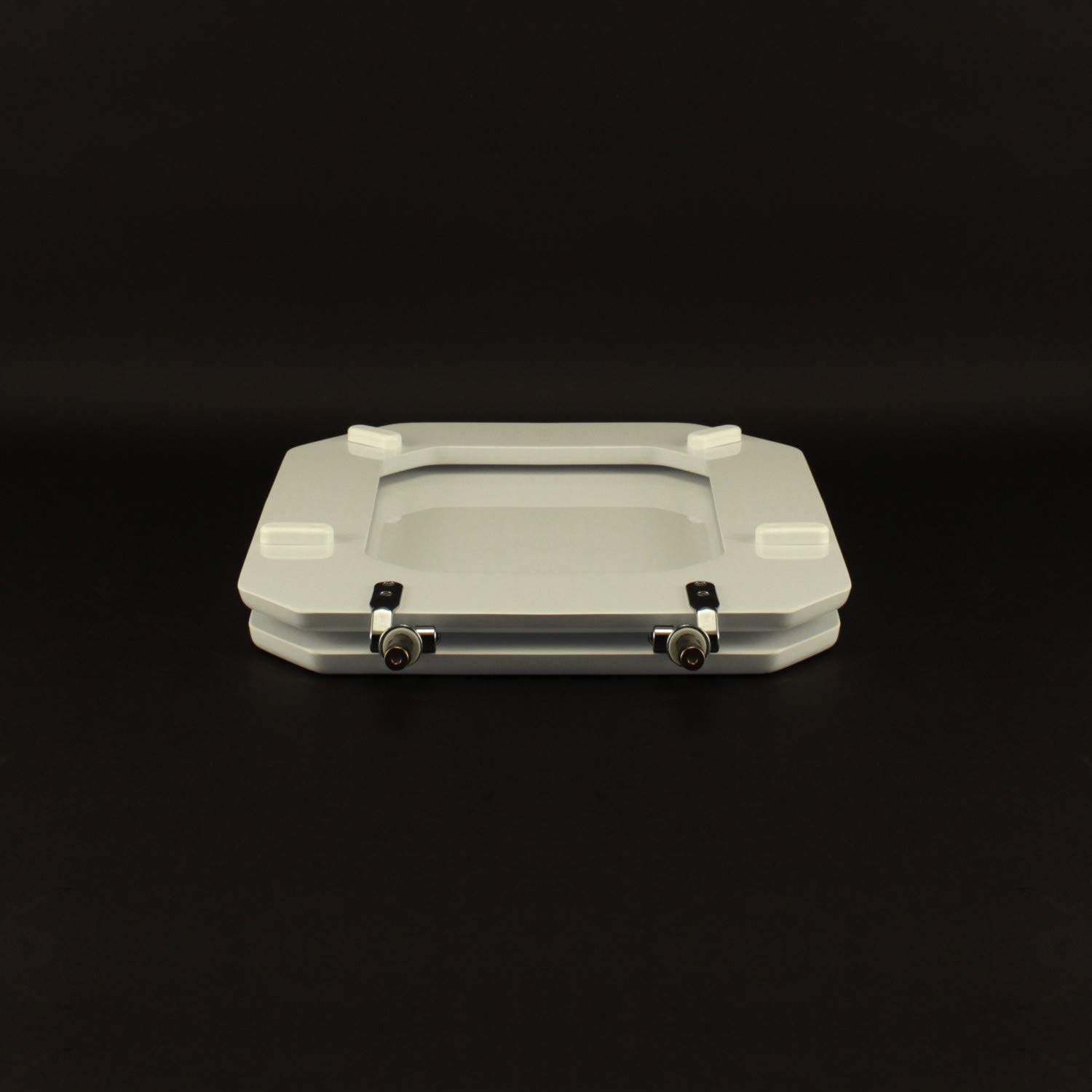 ACB/Colbam Inodoro Laufen-duravit 1930. octogonal, blanco, cremallera de cromo, asiento de inodoro.
