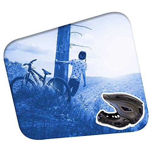 Crazy Safety Casque intégral VTT : Casque Vélo BMX et VTT certifié CE pour garçons, Filles et Enfants en Bas âge de 3 à 12 Ans | Sûr, Ultra léger, Durable | 48-56 | Casque de vélo 2 en 1 pour Enfants - Image 7