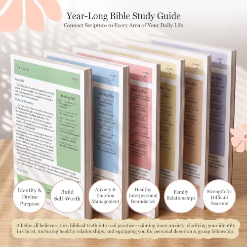 Image of Spiral Bible in a Year 52-Week Bible Study Guide Journal for Women Beginner