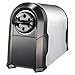 Bostitch Office SuperPro Glow Electric Pencil Sharpener, Heavy Duty Commercial Classroom, Replaceable Cutter Cartridge System, 6-Hole, Silver/Black
