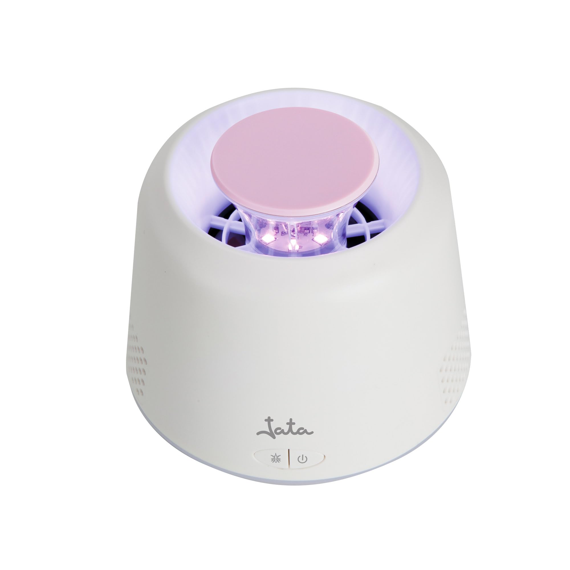 JATA HOGAR MT2 - Lámpara Antimosquitos Eléctrico USB con Luz UV y Ventilador de Succión, 6 LED UV, Lámpara LED 3 Modos, Silencioso, 50 m², Bajo Consumo, Trampa Mosquitos Interior