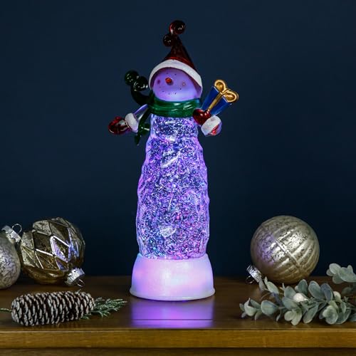 Northlight LED Lighted Acrylic Snowman Christmas Snow Globe - 11.5
