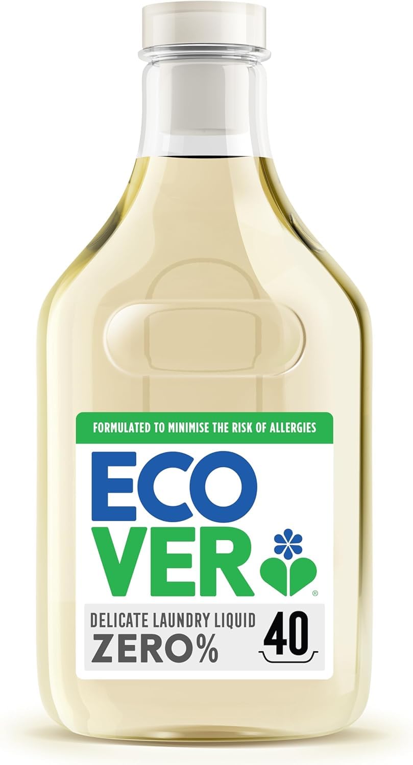 Ecover Zero Non-Bio Laundry Liquid, Sensitive Skin, 40 Washes, 1.43L