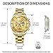OLEVS Watch Men Gold Watches for Men Big Face Luxury Dress Chronograph Waterproof Stainless Steel Men's Wrist Watches Gold and Silver Analog Quartz Date Men's Watch Relojes para Hombres