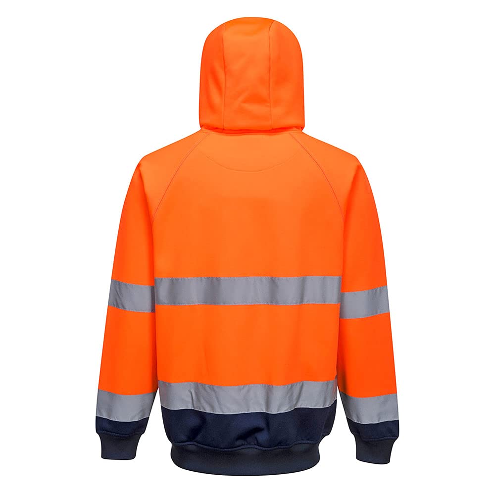 Portwest Felpa Bicolore con Cappuccio Hi-Vis