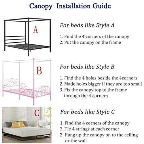 Hanming European Style 4 Corner Bed Netting Mosquito Net Encryption & Thickening Bedding Canopy Palace Princess Curtain Girls Kids Child No Including Frame (Tealgreen, Twin Xl 120X200X200 Cm) #TOP6