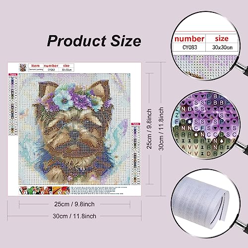 Stalente Diamond Painting Kits for Adults 5D DIY Diamond Art Kits for Beginners Round Full Drill Diamond Painting for Home Wall Decoration Gift 30x30cm/12×12inch - Image 2