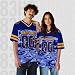 Custom Football Jersey for Men, Women, Youth, and Kids – Personalized Team Name, Number & Patch, Customized Uniform Shirt for Sports, Teams, Outdoor Events, Blue Football Jersey Gift for Fans