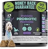 Googipet Probiotics for Dogs Digestive Health - Prebiotics and Probiotics Chews for Dog Yeast Infection Treatment + Digestive Enzymes - Dog Probiotics for Itchy Skin & Ears w/Papaya, Pumpkin, & Fiber