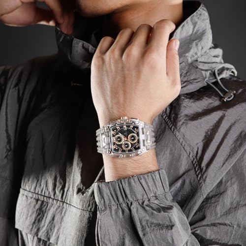 Image of Carlington Nitro Analog Chronograph Men's Polyurethane Strap Wrist Watch | Quartz Movement | Water & Shock Resistant Watch for Men | Casual & Formal Wear - CT 7105