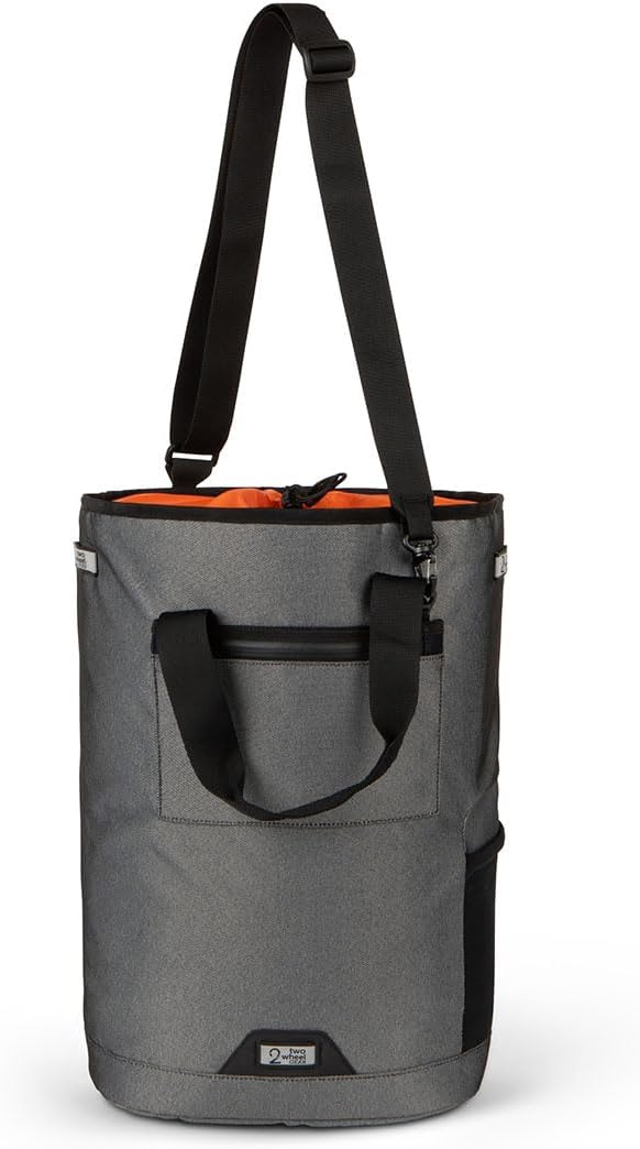 Two Wheel Gear Solo Market Pannier, 30L Bike Grocery Bag, Graphite Grey, 14x19x8 inches - Image 2