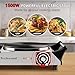 Hot Plate, Techwood Single Burner for Cooking, 1500W Countertop Electric Stove with Adjustable Temperature & Stay Cool Handles, 7.3