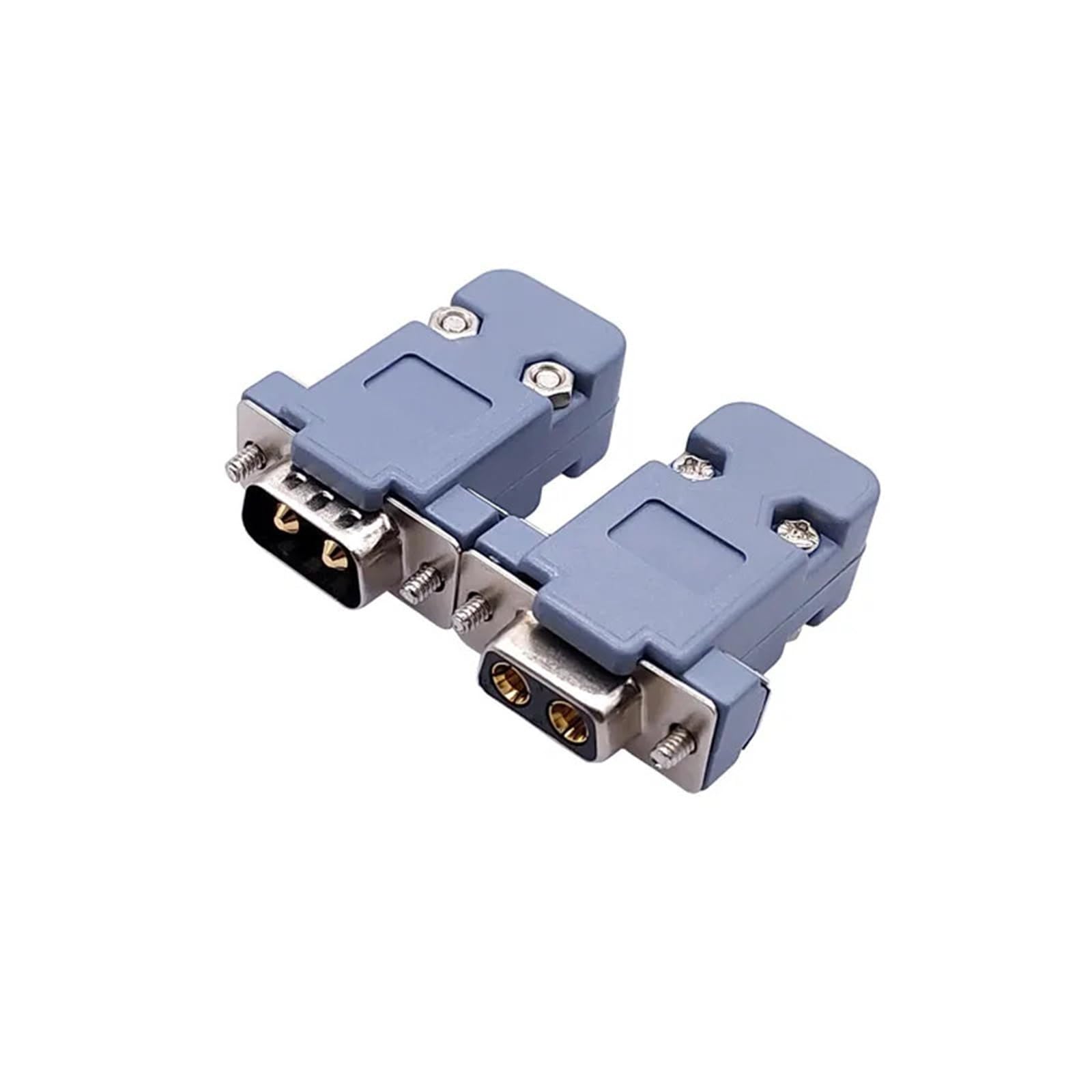 Connecteur à courant élevé 2W2 2V2 30A, 2 broches mâle femelle, adaptateur D-SUB, Type de soudure 2 broches, 1 pièce(Dark Grey)