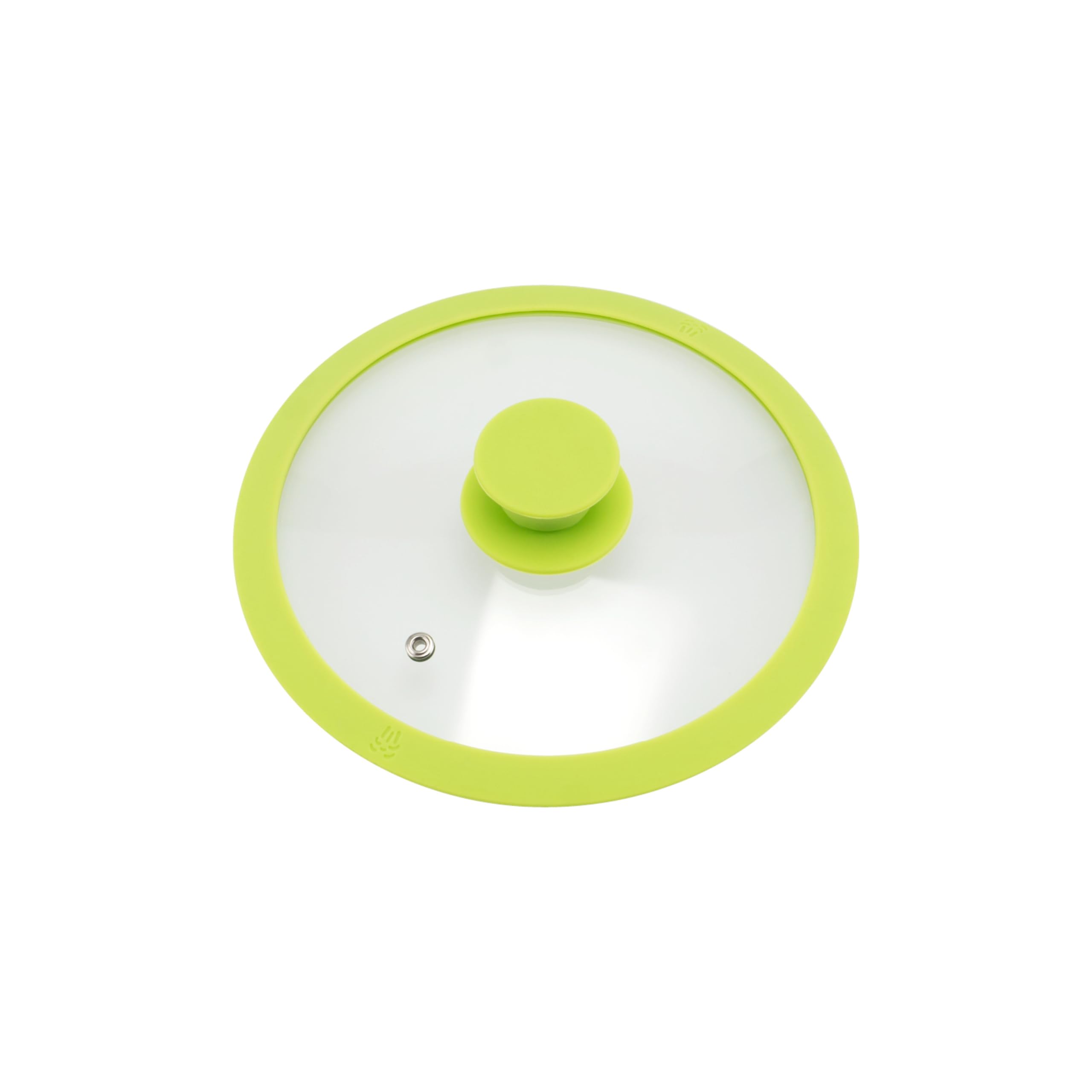bremermann Glass Lid with Silicone Rim for 16 cm Pots and Pans (green)