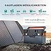 ALLPOWERS S700 Tragbare Powerstation mit 1x 140W Solarpanel, 700W (1400W Spitzenwert) AKKU Solargenerator Mobiler Stromspeicher Power Station Generatoren für Home Notfall Camping Freien Garten Reise