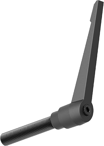 Miniatura 17 de 2 manijas de palanca de sujeción, rosca macho M8 x 1.575 in, cierre rápido ajustable de bloqueo giratorio, perno de tornillo giratorio